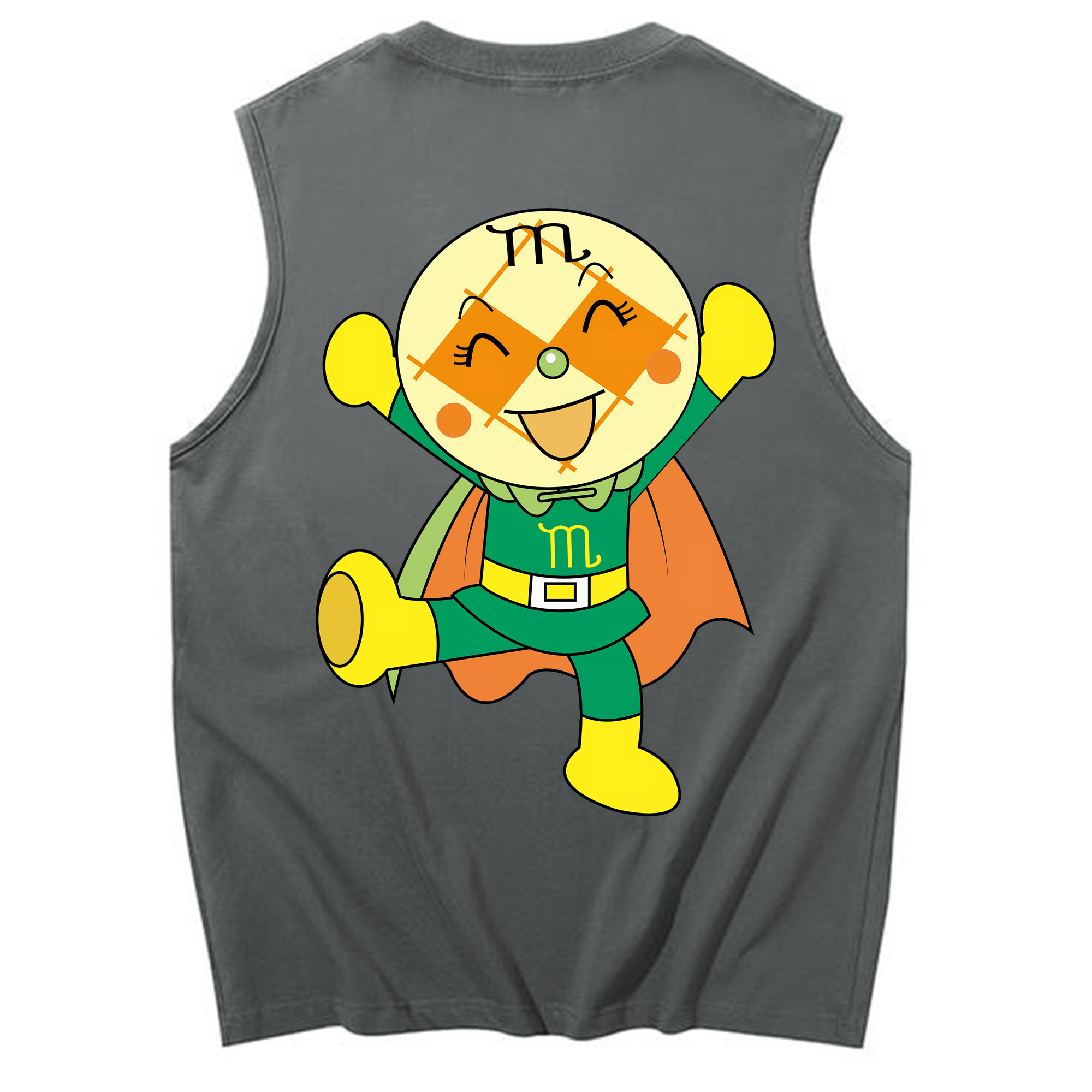 （画像用） アンパンマン Anpanman コットン100％タンクトップ（背面プリント）